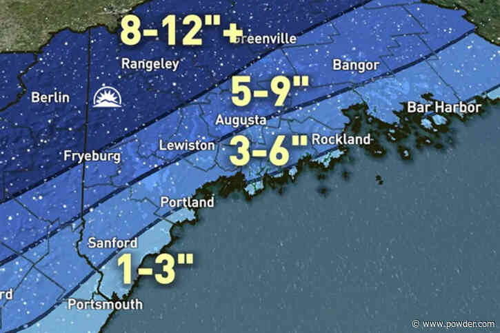 Up To 12 Inches Of Snow Forecasted For Maine Ski Resorts