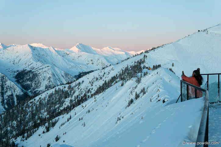 Skier Checks Out Terrifying Inbounds Terrain At Canadian Ski Resort