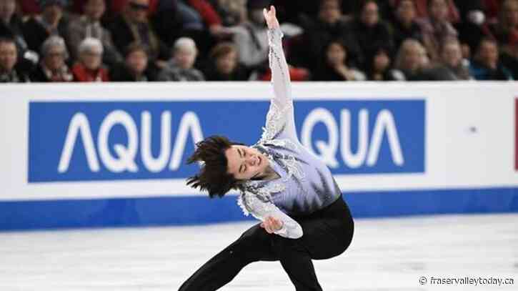 Japan’s Shoma Uno places first in men’s short program at world figure skating event