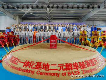 BASF beginnt mit dem Bau einer Methylglykol-Anlage am Verbundstandort Zhanjiang in China