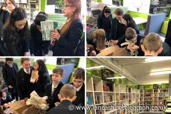 The Hyndburn Academy in Blackburn receives library donation