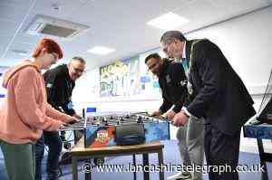 Mayor of Pendle Brian Newman visits Pendle YES Hub