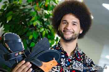 Student aus Bielefeld vertreibt Sandalen aus alten Reifen