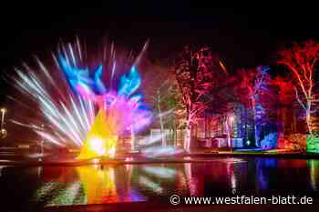 Wenn das Tageslicht schwindet, startet das Spektakel