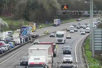 M25 Waltham Abbey serious crash involving lorry