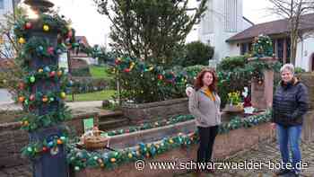 Ostern in Bad Herrenalb: Dorfbrunnen in Etappen geschmückt