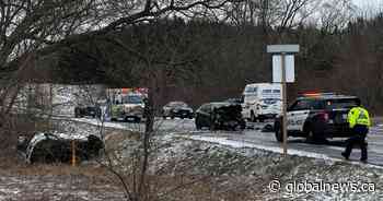2 dead, 1 sent to hospital after two-vehicle crash in Hamilton