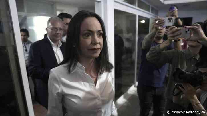 Venezuelan opposition presidential candidate Maria Machado names substitute while she fights ban