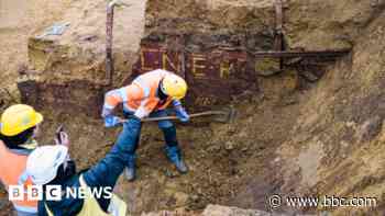 Century-old UK train carriage unearthed in Belgium