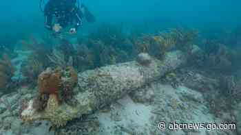 Vessel off Florida Keys identified as British warship that sank in the 18th century