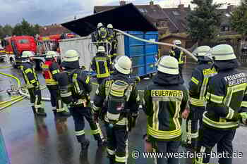 Muldenbrand an großem Bielefelder Einkaufscenter
