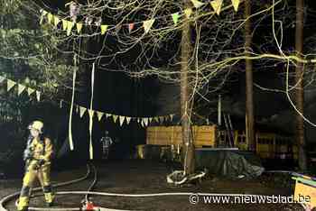 Brand vernielt betonnen chalet in domein ’t Boslicht