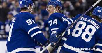 McMann, Holmberg lead Leafs over Oilers 6-3
