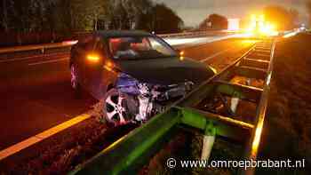 112-nieuws: auto tegen vangrail op A2 • auto strandt in berm A58