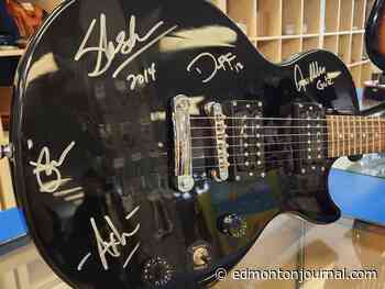 Anonymously donated Guns N' Roses guitar goes to auction in Sherwood Park