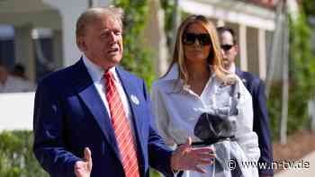 Reine Geschäftsbeziehung?: Melania unterstützt Trump bisher sehr sparsam