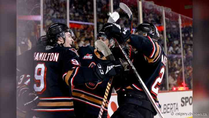 Hitmen end disappointing season with 6-3 victory over Swift Current at Saddledome