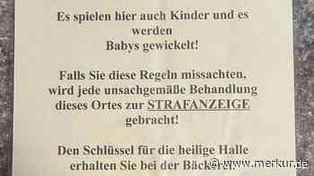 Wer die „heilige Halle“ beschmutzt: Rewe droht Kunden auf Aushang mit Anzeige