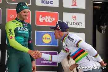 Jordi Meeus (3de) mocht mee op het podium: “Mijn sprint komt beter tot zijn recht na een zware wedstrijd”