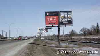Saskatoon drivers could soon see more commercial billboards on Circle Drive