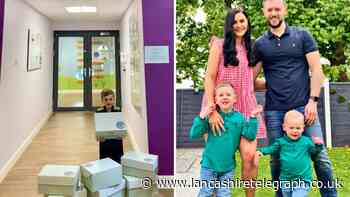 Chorley parents hand out 'comfort packages' at Derian House