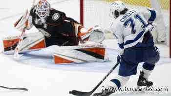 Cirelli scores in OT to lift Lightning past Ducks 3-2