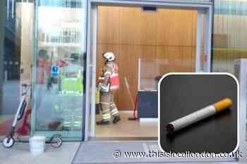 Cigarette started Marsh Wall Isle of Dogs tower block fire