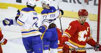 Thompson leads Buffalo Sabres to 4-1 win over Calgary Flames