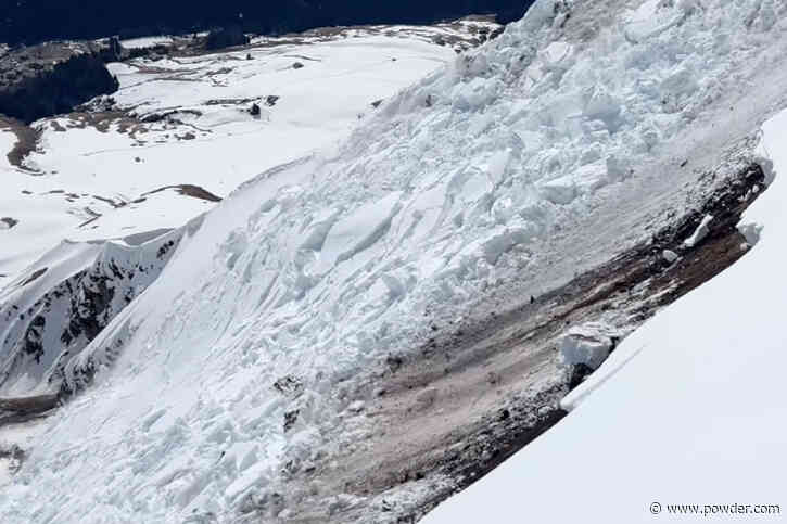 Mountain Stripped Bare By Powerful Avalanche