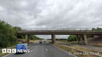 Lorry collides with broken-down bus on major road