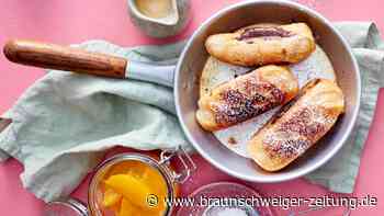 Nougat-Ritter mit Orangenkompott