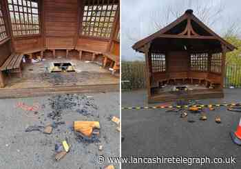 Seating structure at Accrington primary school set on fire