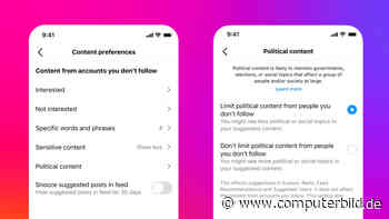 So sehen Sie weniger politische Inhalte bei Instagram