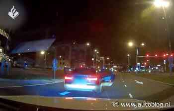 Politieachtervolging: Audi A6 gaat spookrijdend tunnel in
