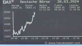 Dax aktuell: Dax setzt Oster-Rally fort – Leitindex steigt mit Rekordhoch Nummer 24 über 18.400 Punkte