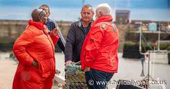TV chef Andi Oliver brings BBC show Fabulous Feasts to Bridlington and cooks up a treat for lifeboat crew
