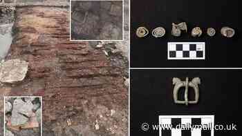 'Remarkable' Roman villa is discovered in Oxfordshire: Archaeologists uncover an aisled building alongside a treasure trove of objects including 'curse tablets', belt buckles and coins