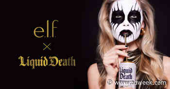 Goth Glamour: Liquid Death and e.l.f. Cosmetics Collaborate on Ghoulish Makeup Kit