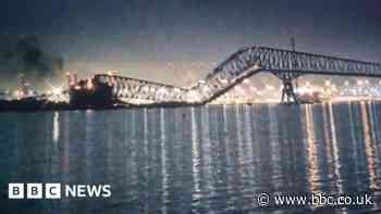 Baltimore bridge collapses after being hit by ship