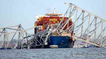 Cargo ship lost power before colliding with Baltimore bridge; 6 presumed dead
