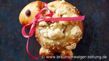 Niedliche Streusellämmchen mit Nussfüllung