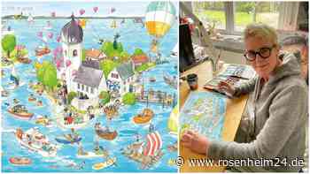 Fraueninsel als Puzzle: So holt Stefanie Dirscherl die Kult-Wimmelbilder an den Chiemsee