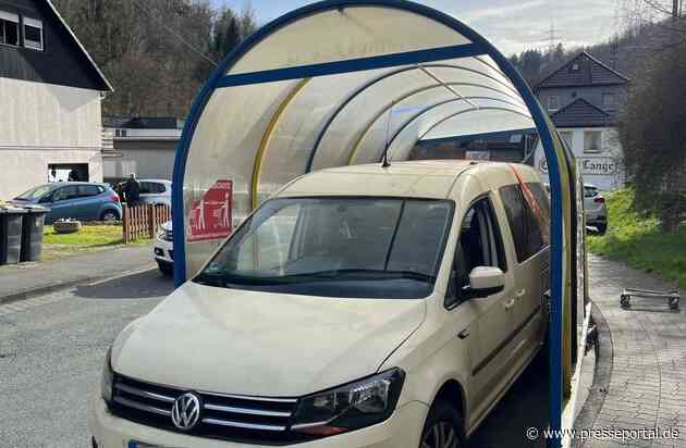 POL-SI: "Fahrender" Einkaufswagenunterstand sorgte für Polizeieinsatz und ungläubige Blicke - #polsiwi