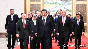 Charmoffensive aus Peking: Xi rollt US-Firmenchefs den roten Teppich aus