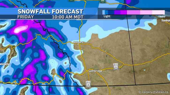 Brief cool down starts Thursday with snowfall warnings possible west of Calgary