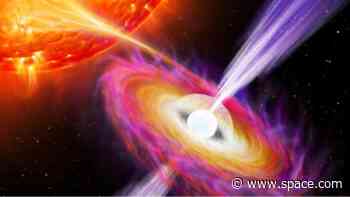 'Vampire' neutron star blasts are related to jets traveling at near-light speeds