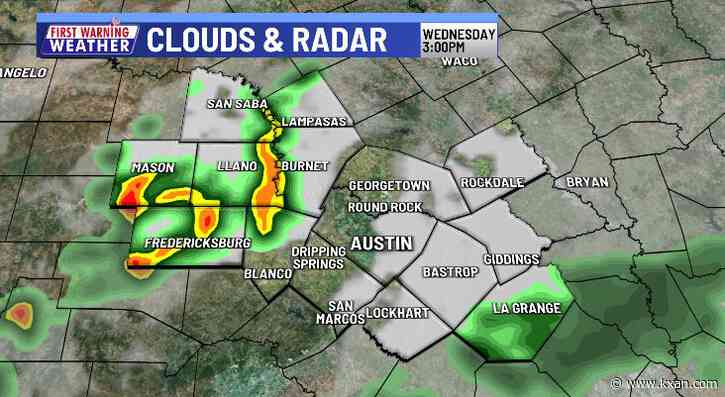 Scattered storms move into Austin metro area
