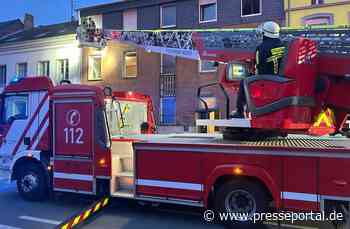 FW Moers: Menschenrettung über Drehleiter / 9 Verletzte bei Kellerbrand