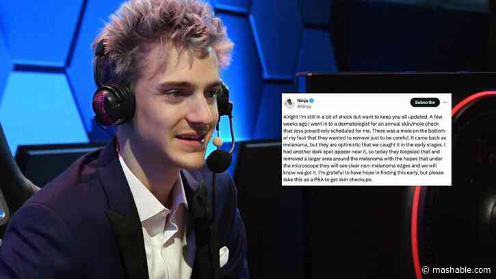 Twitch streamer Ninja shares cancer diagnosis