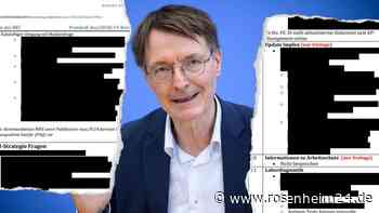 Geheime Corona-Absprachen: Protokolle des RKI reihenweise geschwärzt